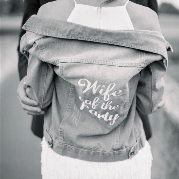 wife of the party denim jacket